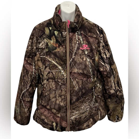 Women’s Mossy Oak Camo Puffer Jacket SZ XL - Picture 6 of 6